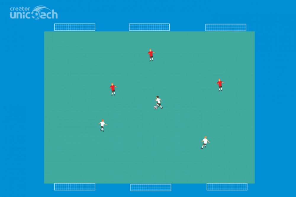 Gra 3vs3 na 3 bramki