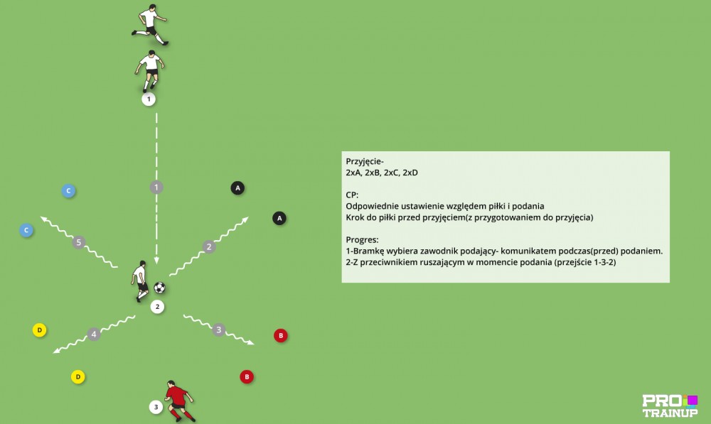 Przyjęcie kierunkowe w stronę wyznaczonej bramki