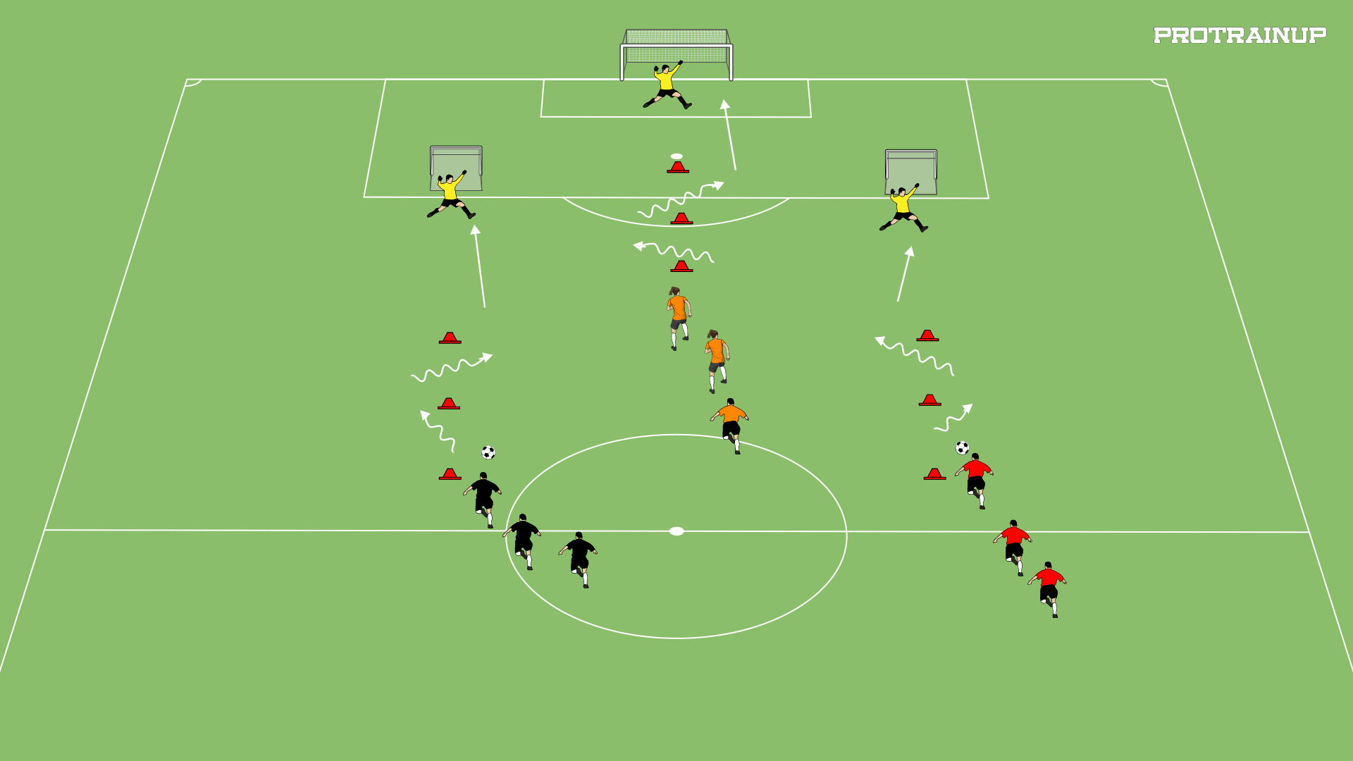 uderzenie piłki prostym podbiciem w ruchu